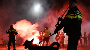 Vuurwerk politie oud en nieuw